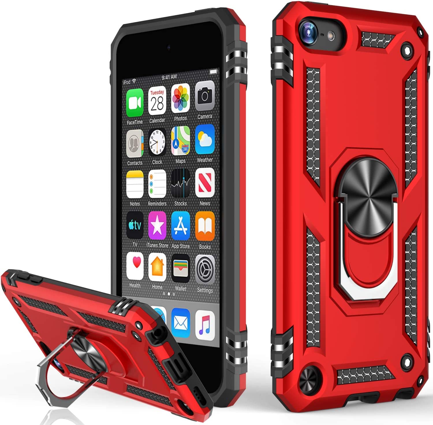 Étui à bague hybride pour iPod Touch 5/6/7 Étui à bague hybride pour iPod Touch 5/6/7